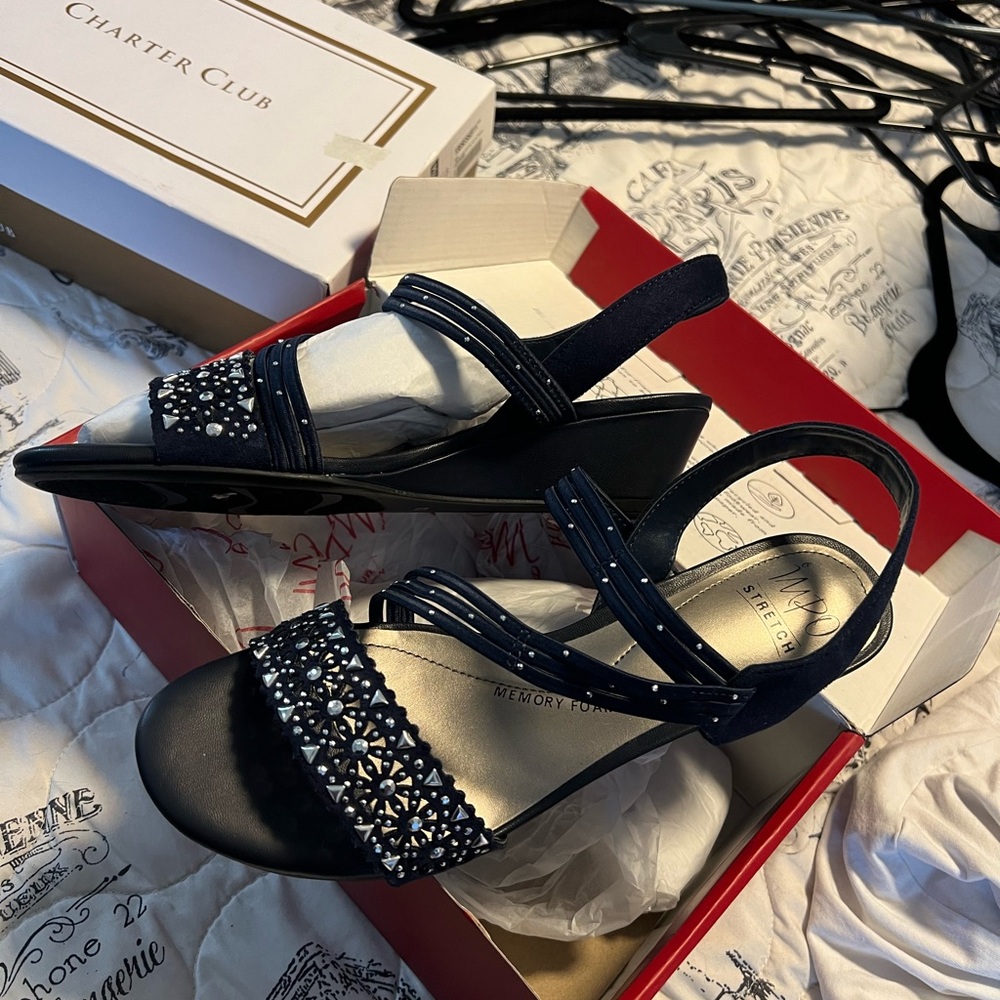 Impo Blue Wedge Shoes with Elegant Design